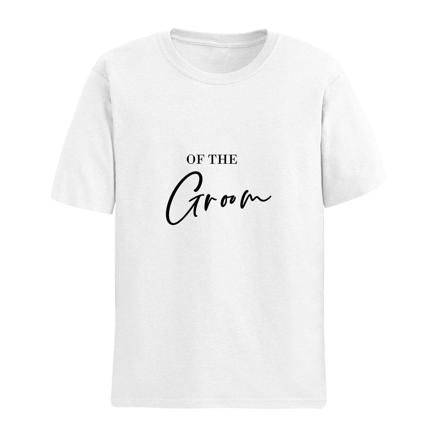 Personalised Tshirt - Groom Art Unisex Round Neck Cotton Graphic T Shirt - Gift Lift
