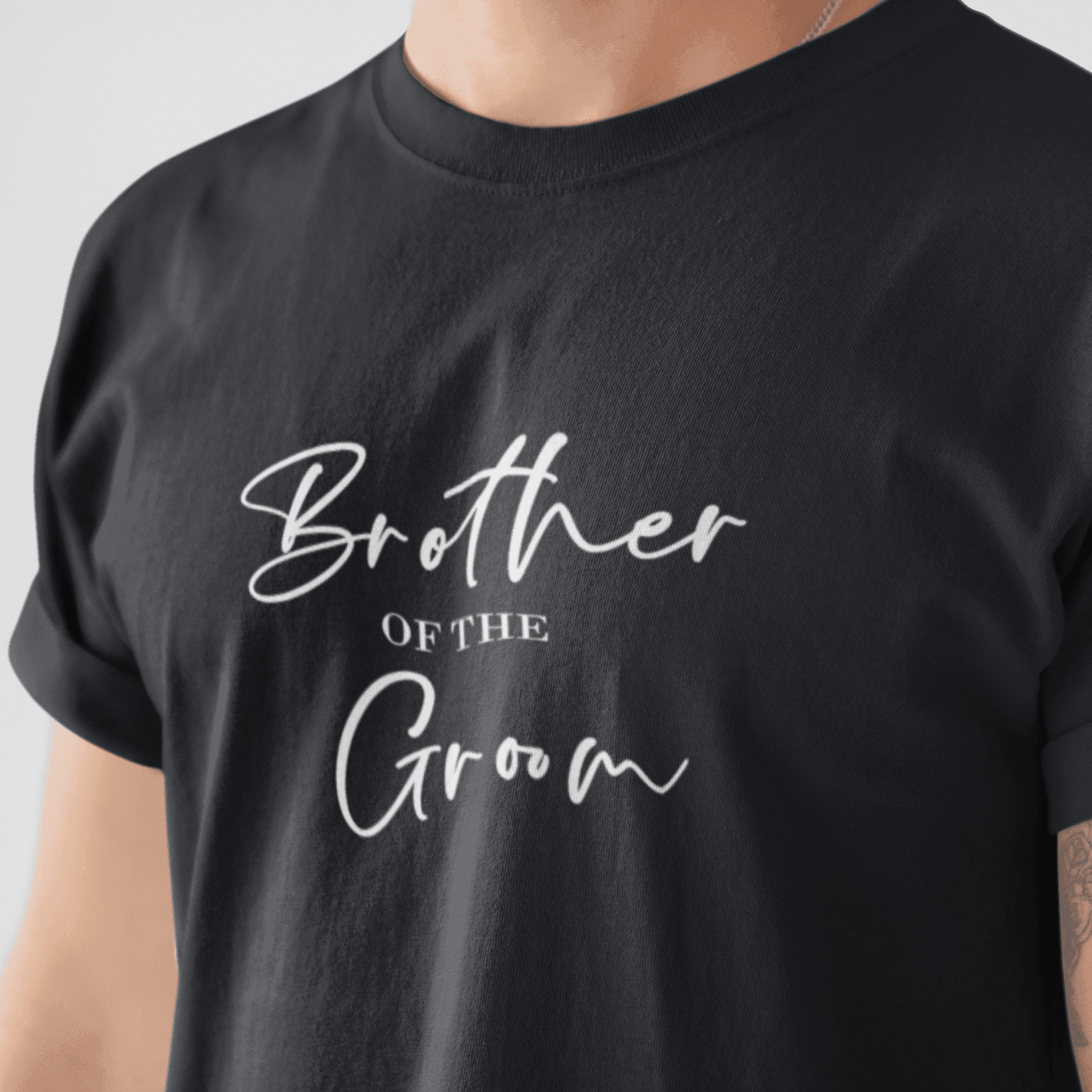 Personalised Tshirt - Groom Art Unisex Round Neck Cotton Graphic T Shirt - Gift Lift