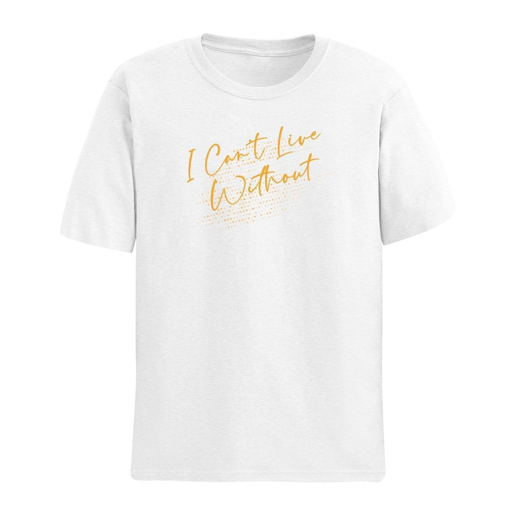Personalised Tshirt - I Can't Live Art Unisex Round Neck Cotton Graphic T Shirt - Gift Lift