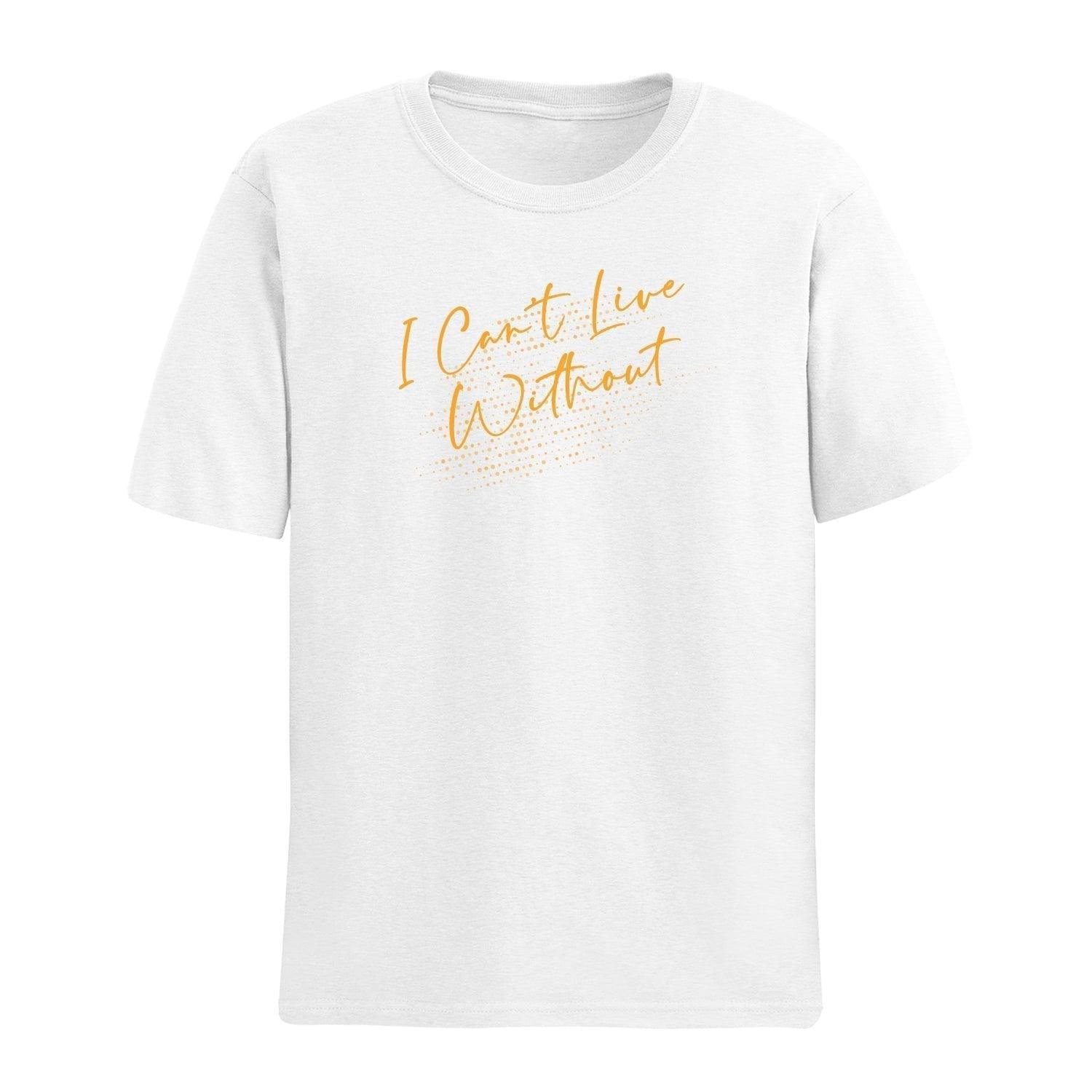 Personalised Tshirt - I Can't Live Art Unisex Round Neck Cotton Graphic T Shirt - Gift Lift