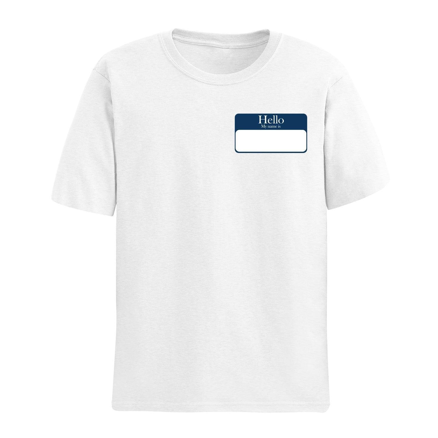 Personalised Tshirt - Name Tag Unisex Round Neck Cotton Graphic T Shirt - Gift Lift