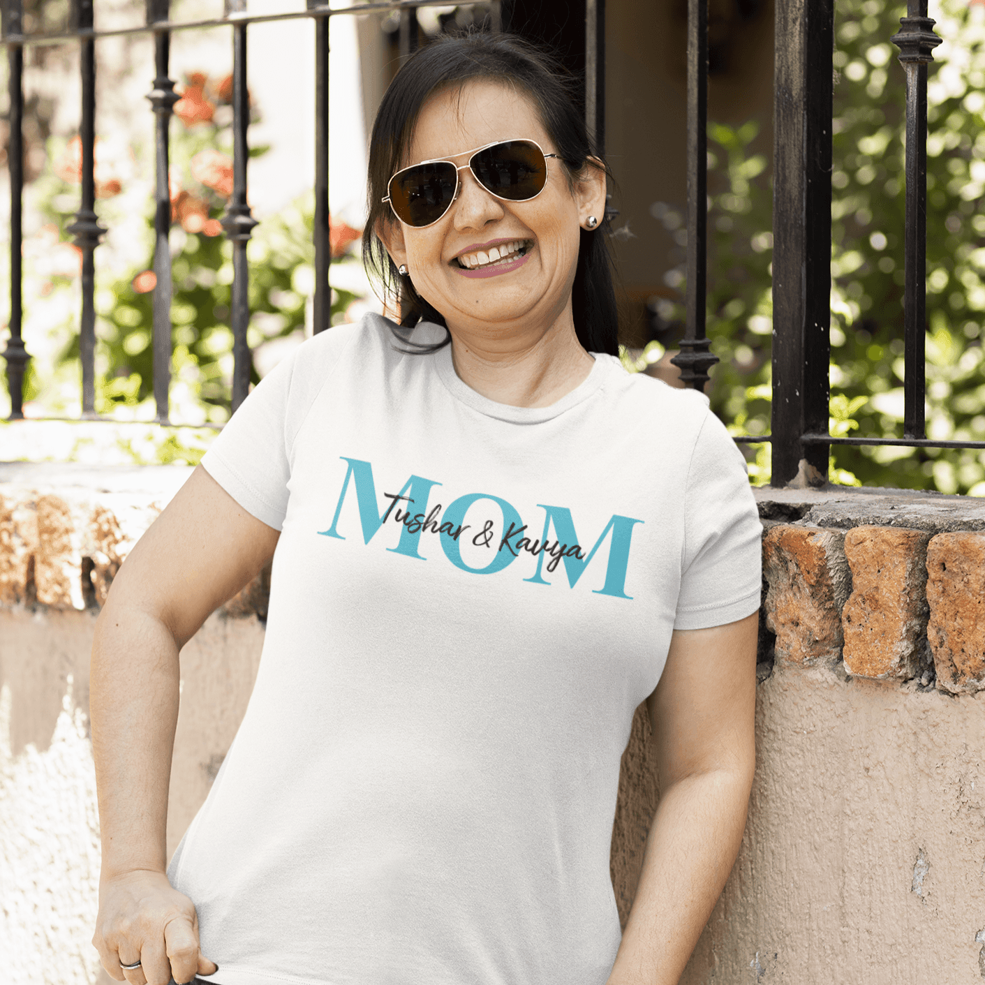 Personalised Tshirt - Parent & Child Unisex Round Neck Cotton Graphic T Shirt - Gift Lift