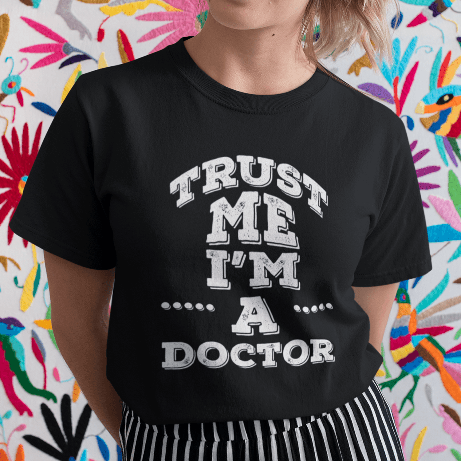 Personalised Tshirt - Trust me Unisex Round Neck Cotton Graphic T Shirt - Gift Lift
