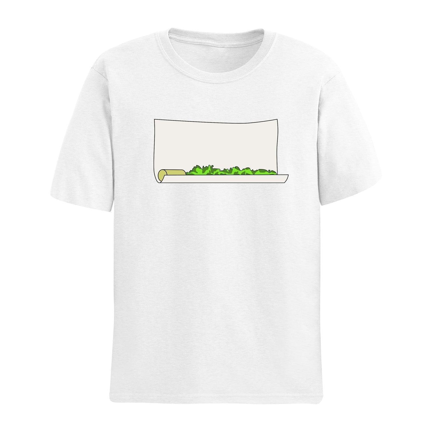 Personalised Tshirt - Weed Rolling Unisex Round Neck Cotton Graphic T Shirt - Gift Lift