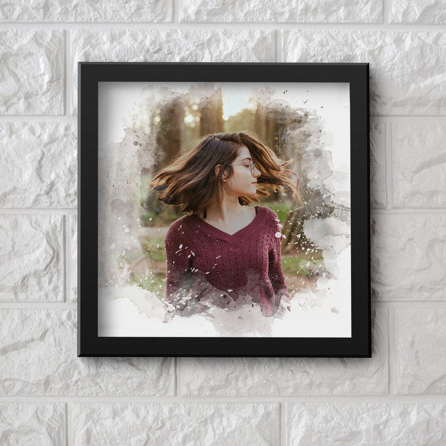 Personalised Watercolor Effect Custom Frame - Gift Lift