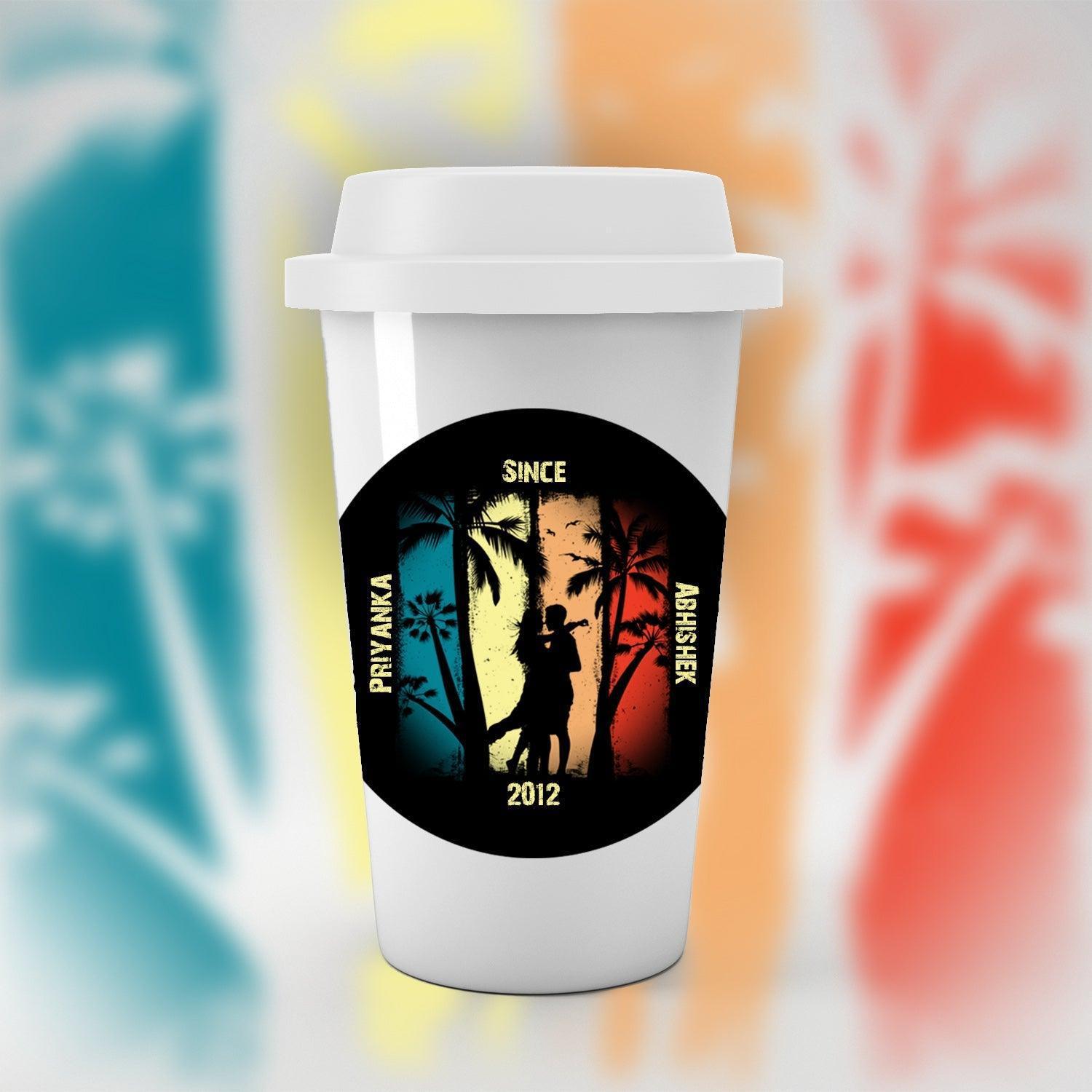 Personalized Beach Couple Art Tumbler - Gift Lift