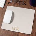 Personalized Blush Pink Gold Monogram Initials Mouse Pad - Gift Lift