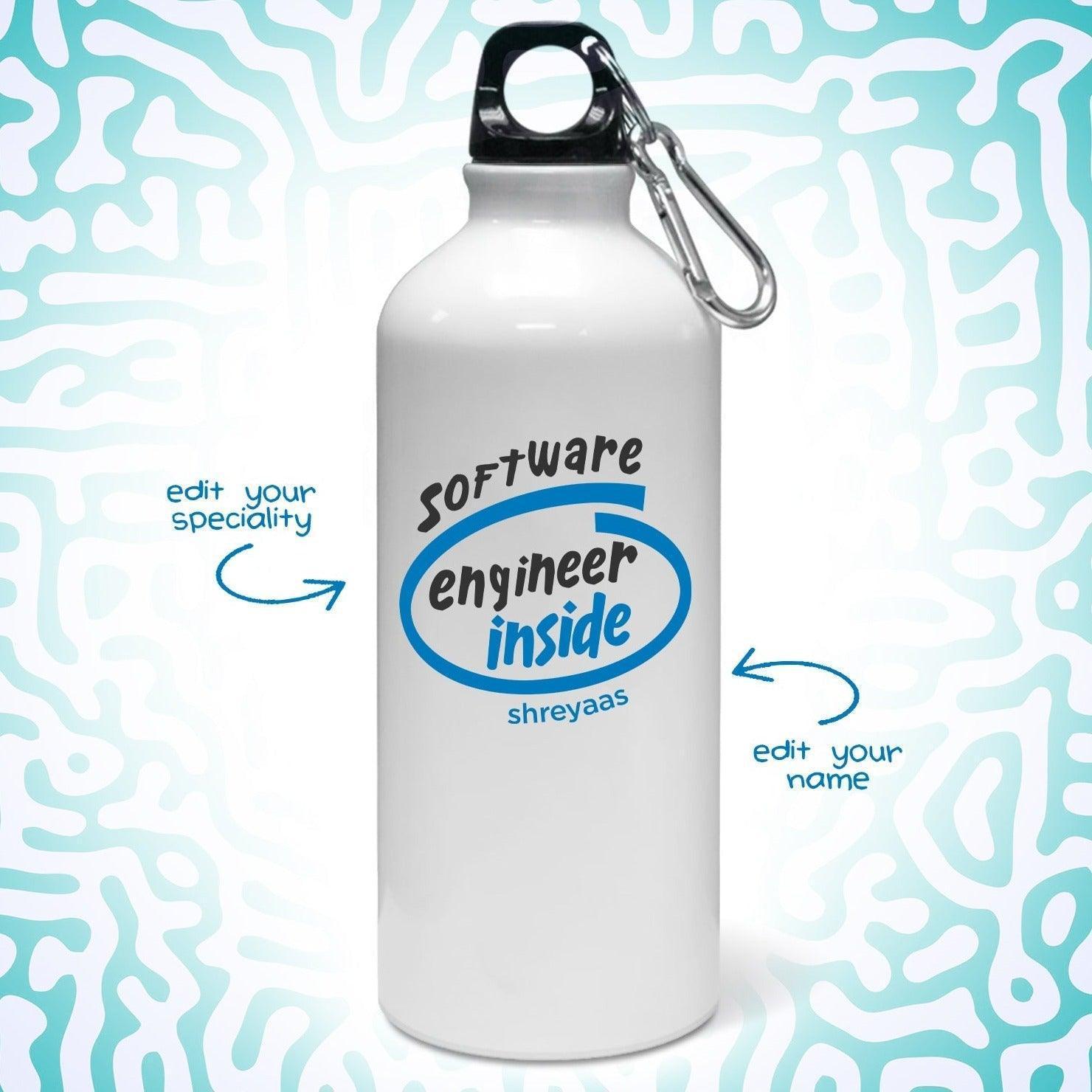 Personalized Bottle for engineers- Engineer inside - Gift Lift