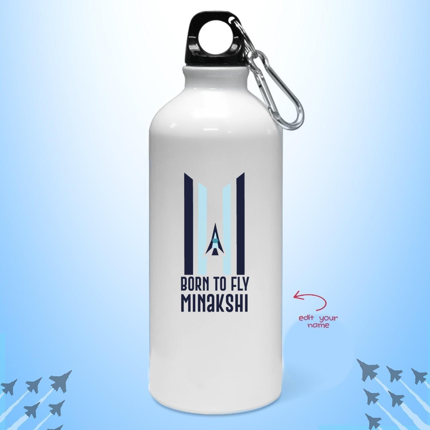 Personalized Bottle for Indian Army | Born to Fly | Customized Gift For Indian Army - Gift Lift