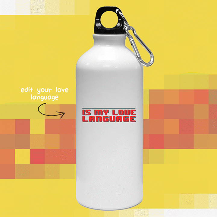 Personalized Bottle for Programmers - Java is my Love language - Gift Lift