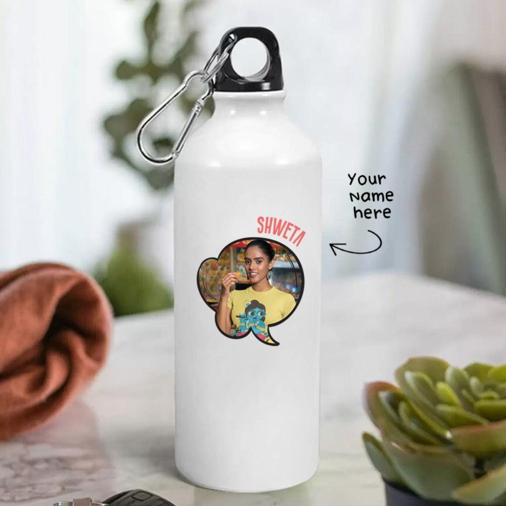 Personalized Bottle with Name & Picture on a Chat bubble - Gift Lift