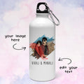 Personalized Brush Stroke Photo Effect Water Bottle - Gift Lift