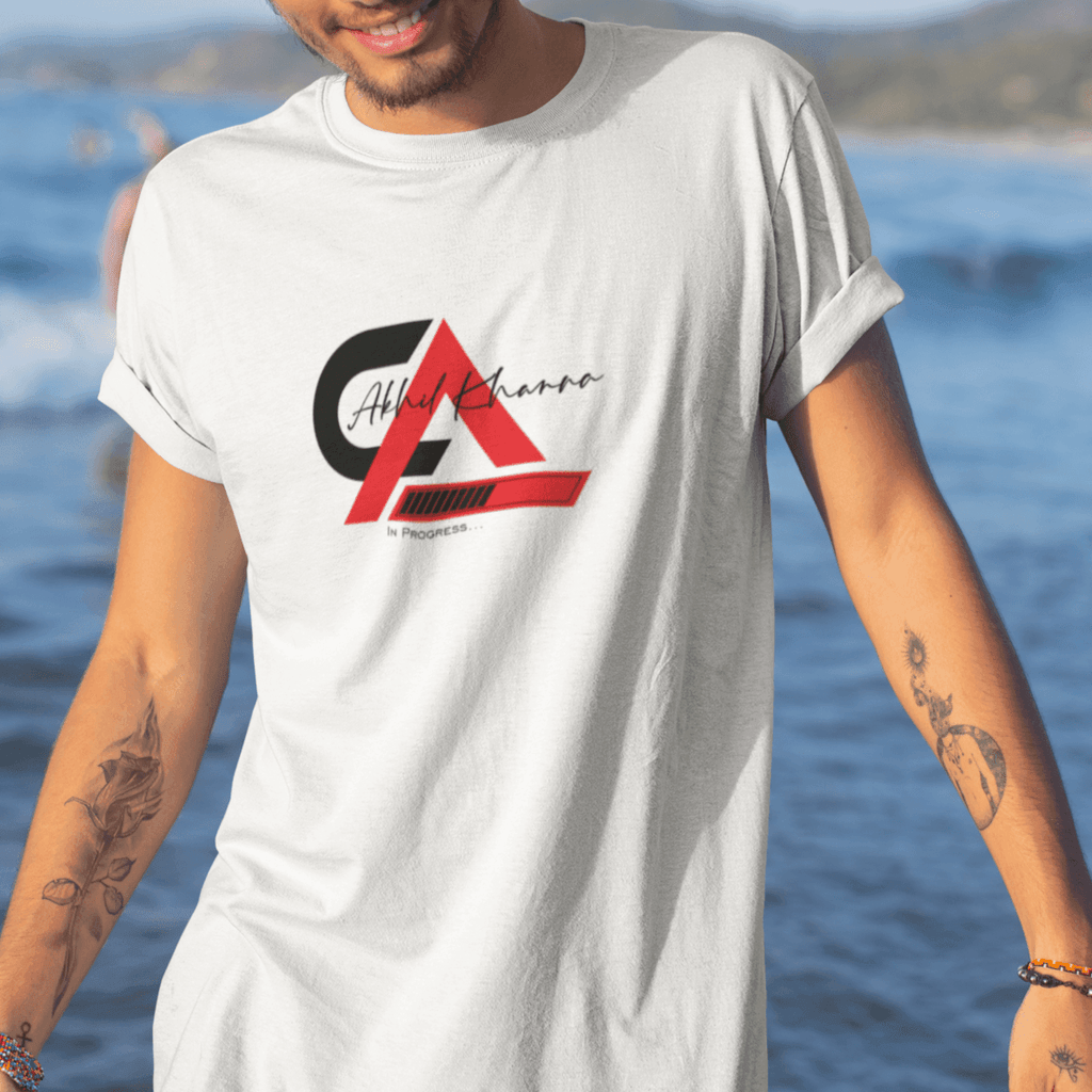 Personalized CA In Progress Name Art T-shirt - 100% Cotton - Gift Lift