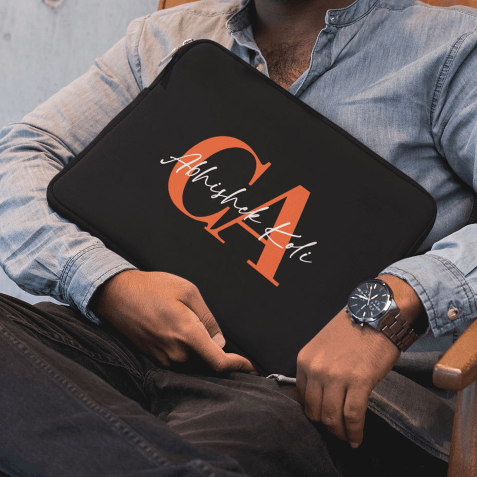 Personalized CA Typo Name Art Laptop Sleeve - Gift Lift
