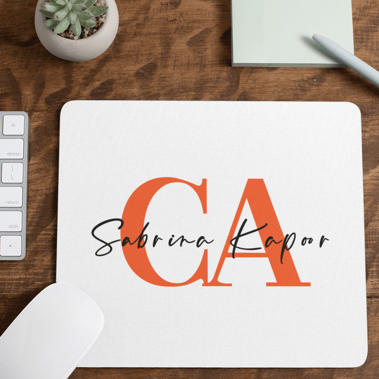Personalized CA Typo Name Art Mousepad - Gift Lift