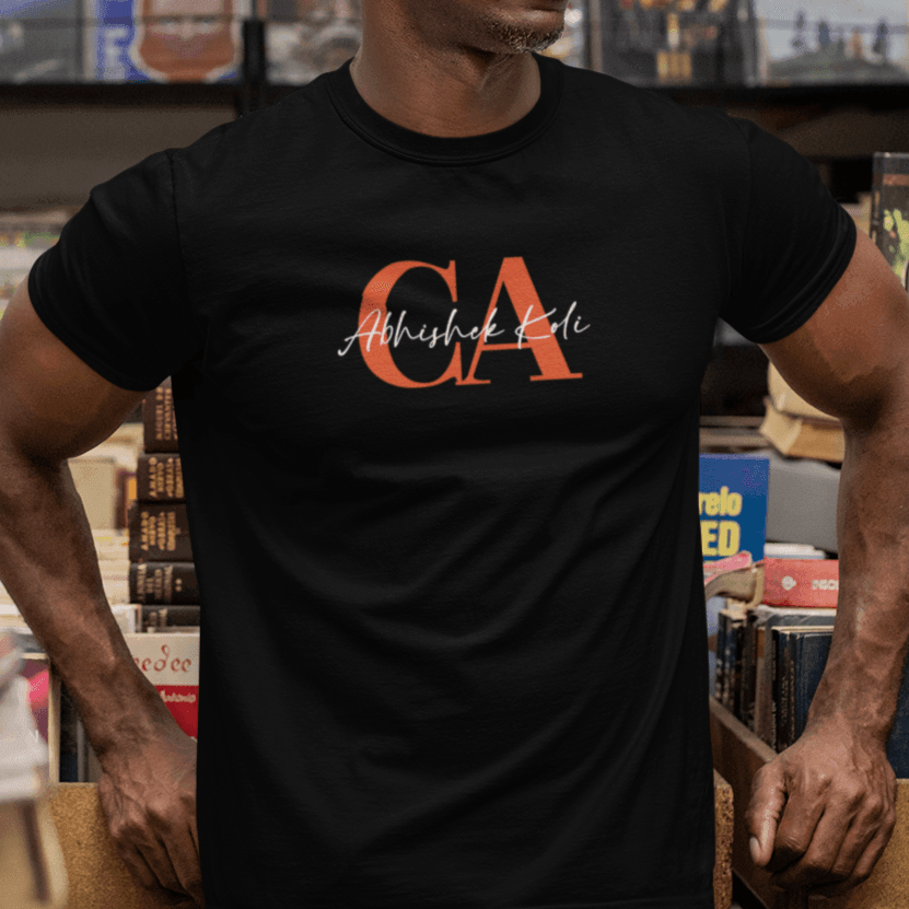 Personalized CA Typo Name Art T-shirt - 100% Cotton - Gift Lift