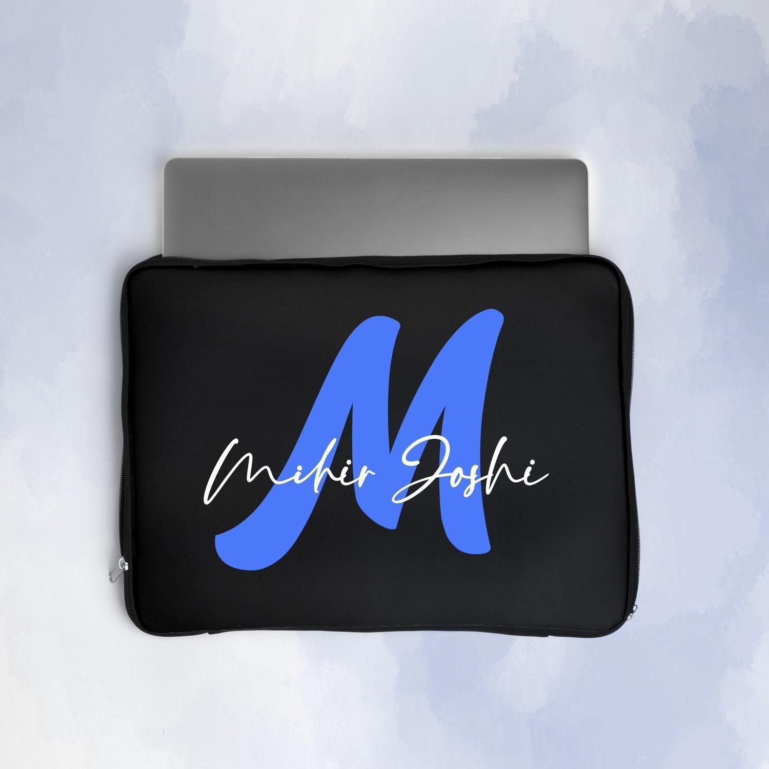 Personalized Cool Initial & Name Laptop Sleeve - Gift Lift