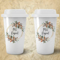 Personalized Couple Floral Art Tumbler - Gift Lift