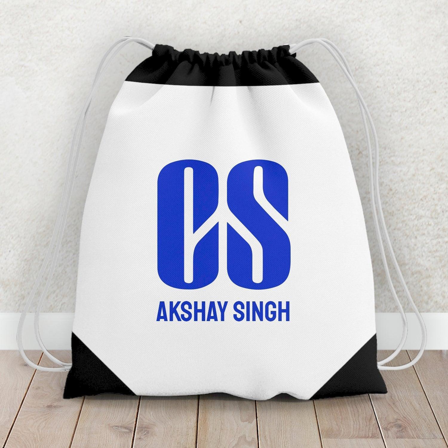 Personalized CS Logo Art Drawstring Bag - Gift Lift