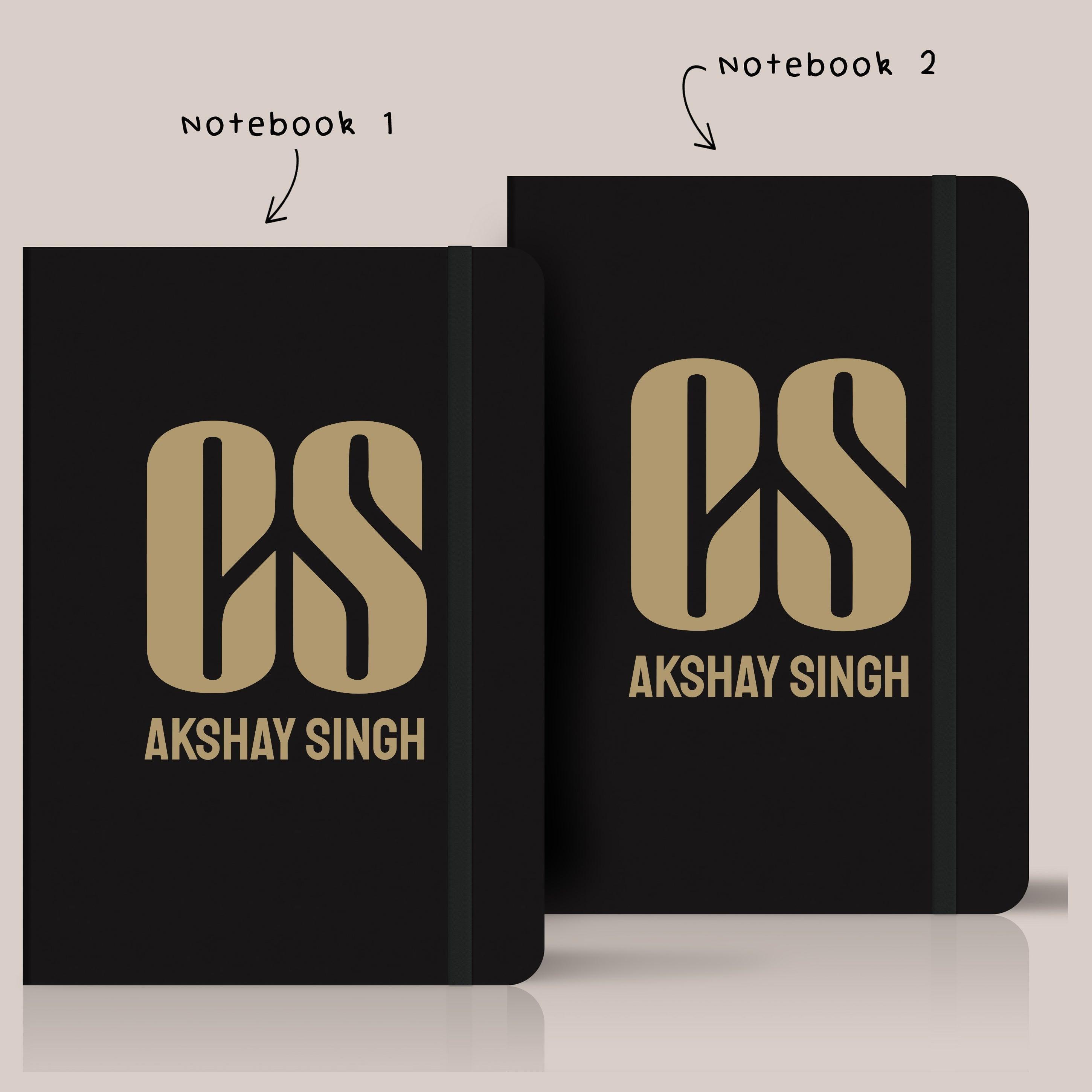 Personalized CS Logo Art Notebook - Set of 2 - Gift Lift