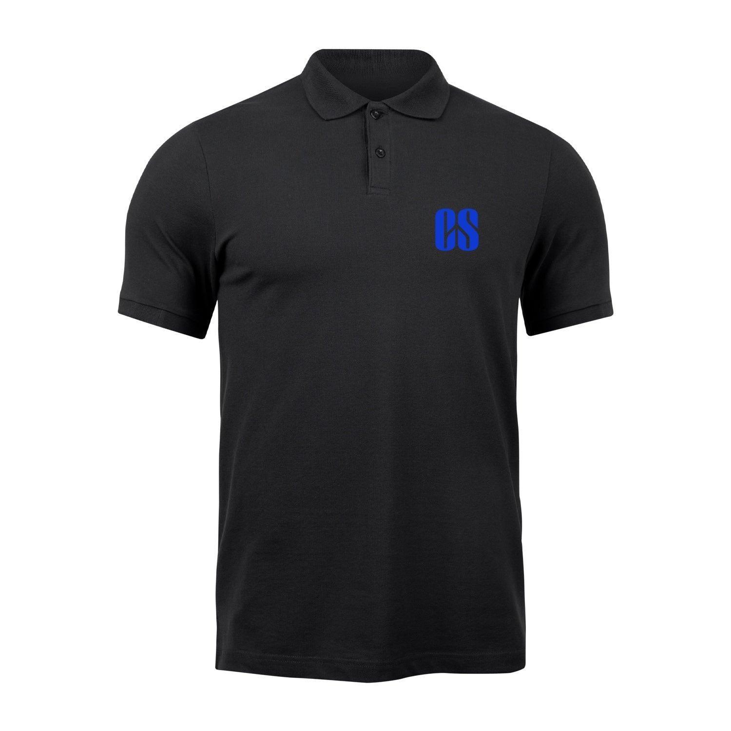 Personalized CS Logo Art Polo T-Shirt - Black - Gift Lift