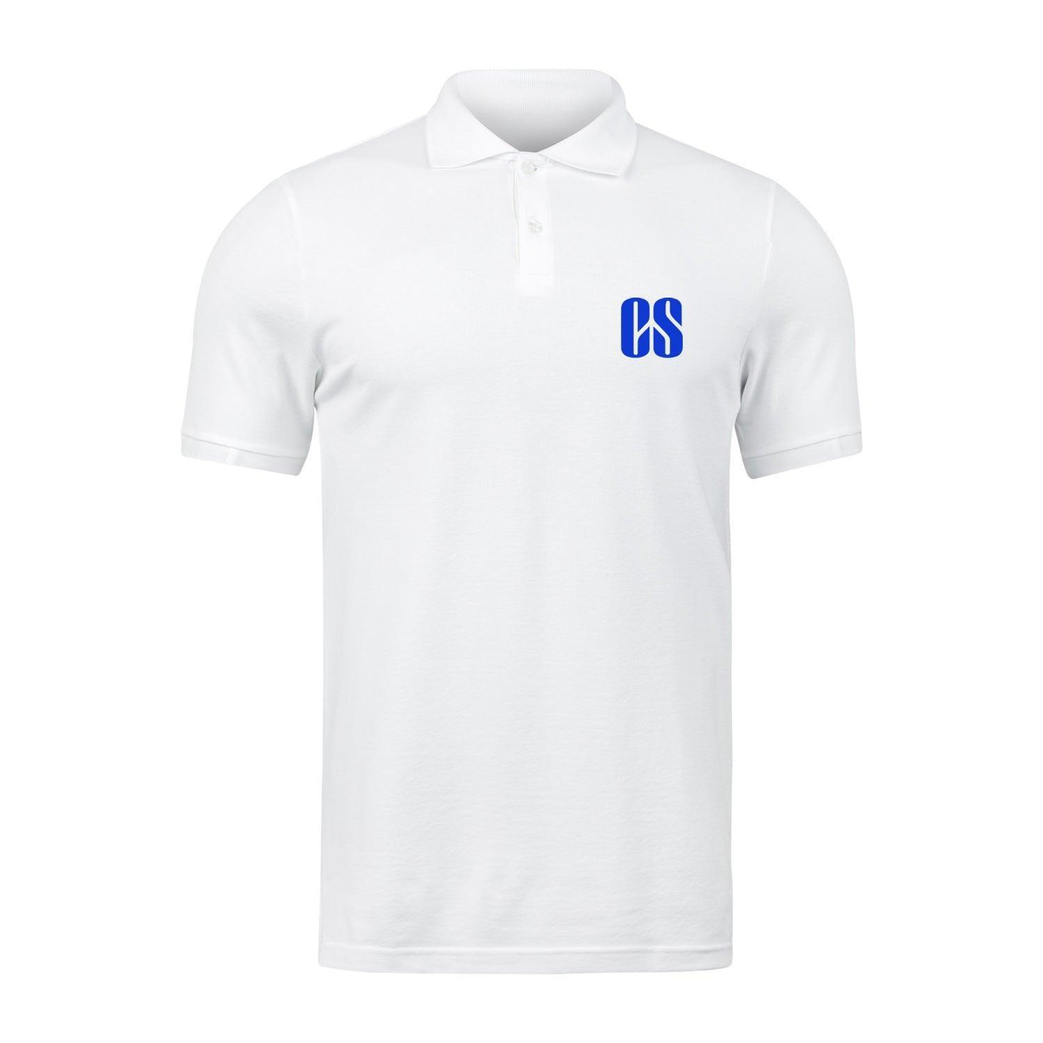 Personalized CS Logo Art Unisex Polo T-Shirt - White - Gift Lift