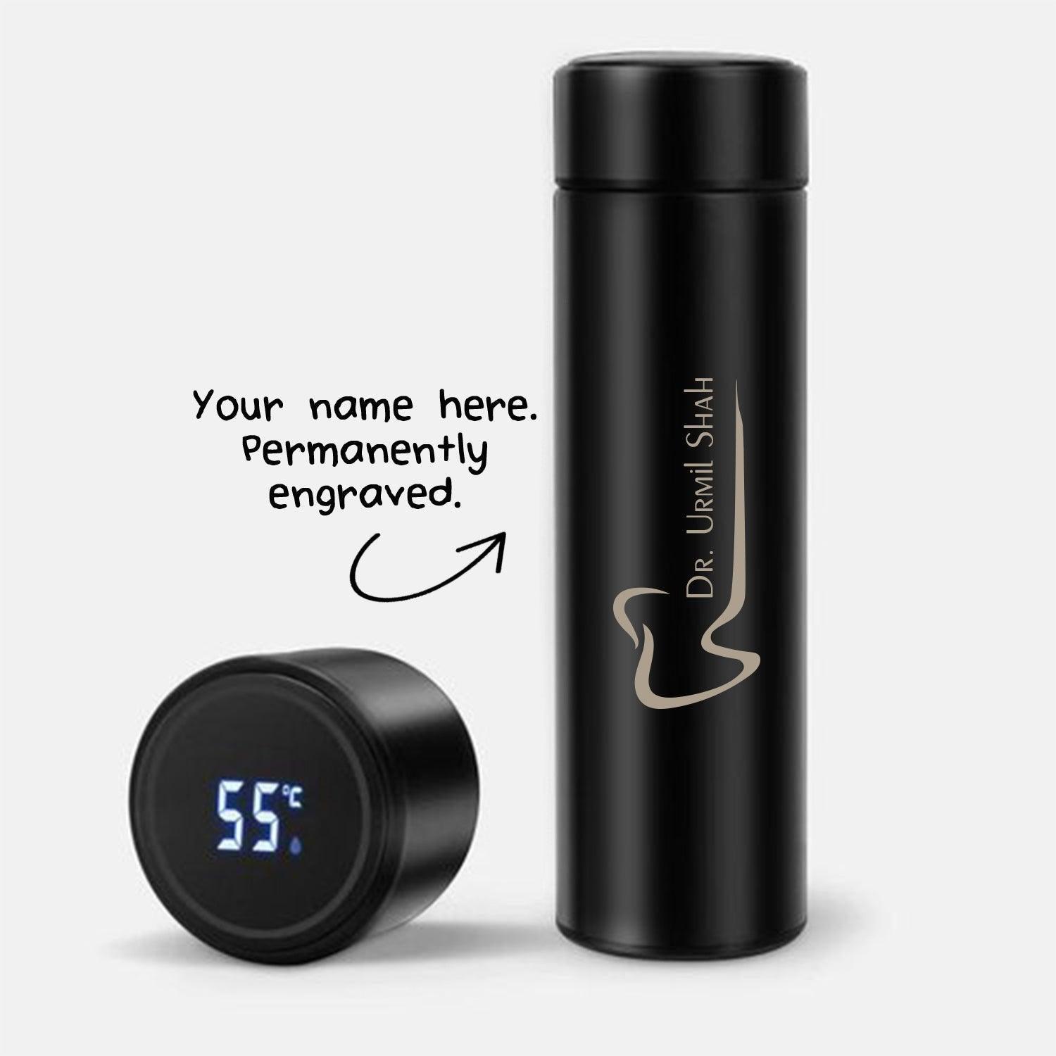 Personalized Dentist Sign Name Temperature Bottle (Hot & Cold Vacuum Flask) - Gift Lift