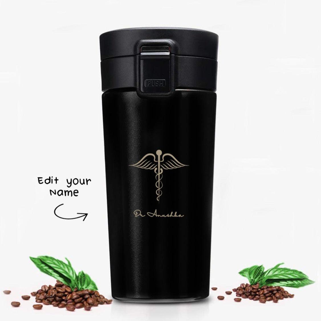 Personalized Doctor Logo Name Art Steel Tumbler | Customised Gift - Gift Lift