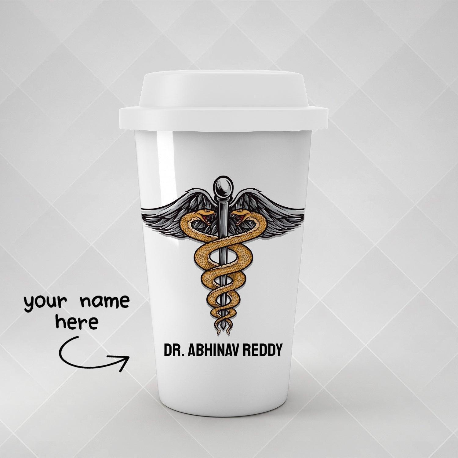 Personalized Doctor Snake Logo Name Tumbler - Gift Lift