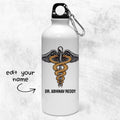 Personalized Doctor Snake Logo Name Water Bottle | Personalised Gift - Gift Lift