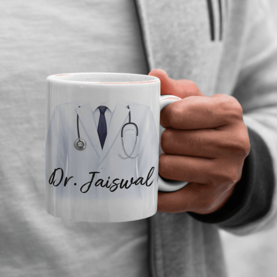 Personalized Doctor Uniform Art Coffee Mug - Gift Lift