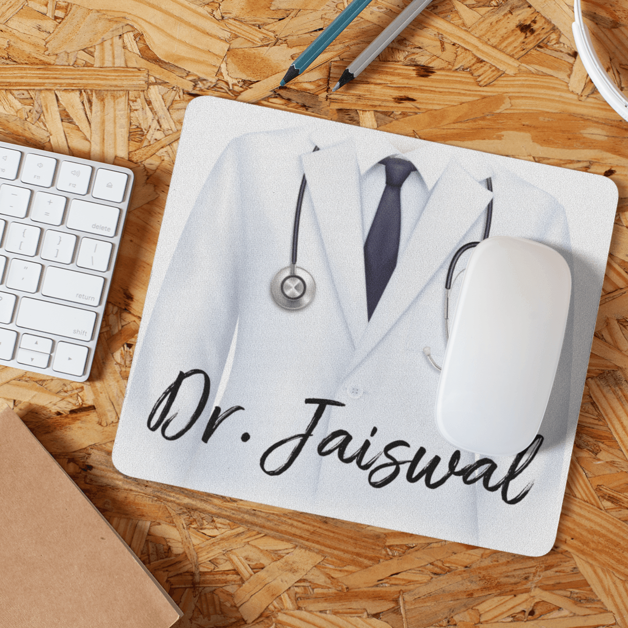Personalized Doctor Uniform Art Mousepad | Personalised Gift - Gift Lift