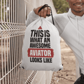 Personalized Drawstring Bag For Army | Customize Your Own Text | This is what an Awesome - Gift Lift