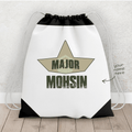 Personalized Drawstring Bag for Army | Major | Ideal Gift For Army Lovers - Gift Lift