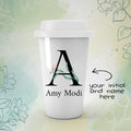 Personalized Floral Initial Name Tumbler - Gift Lift
