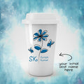 Personalized Flower Initial Name Tumbler - Gift Lift