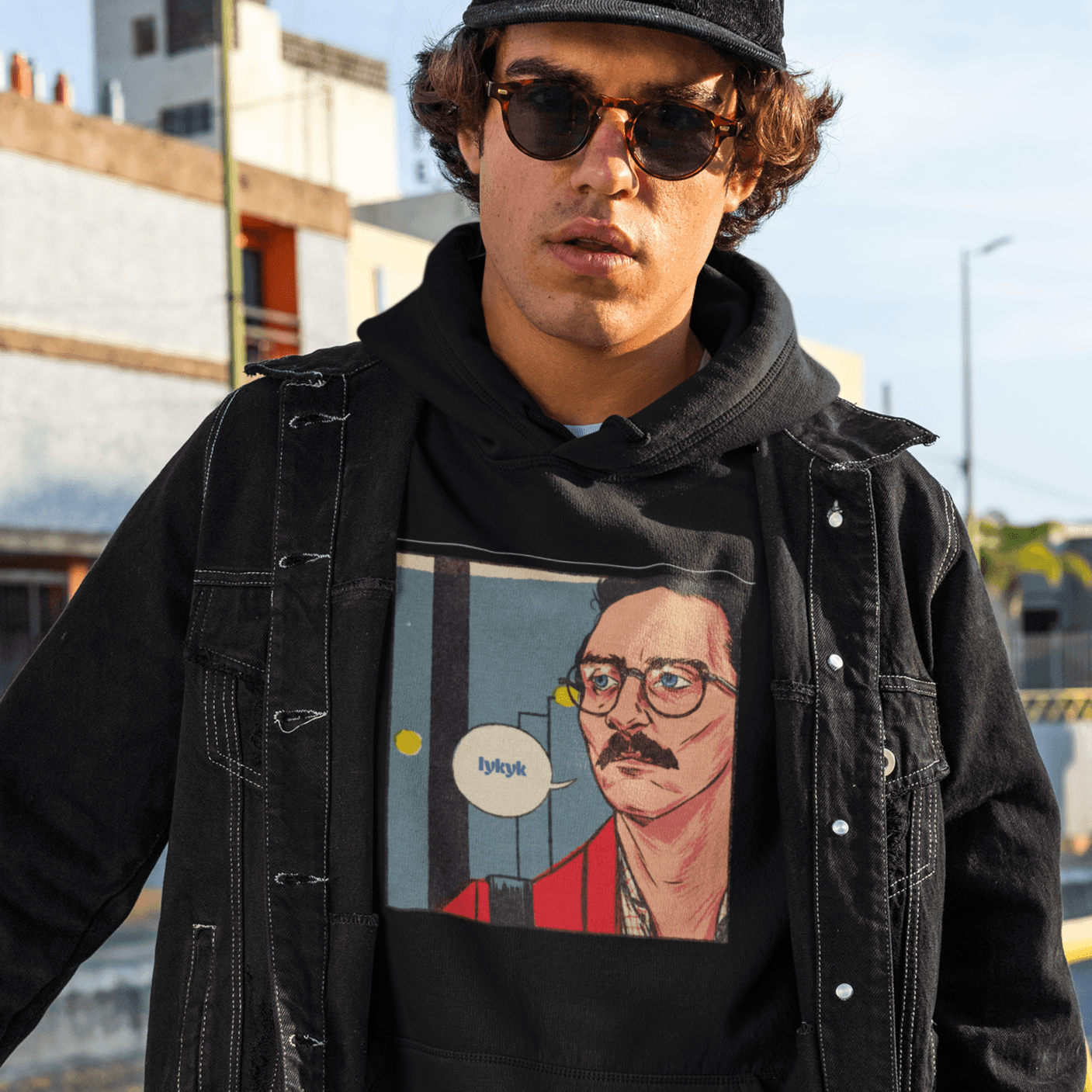 Personalized Graphic Printed Hoodie with your Own text - Melancholy - Gift Lift