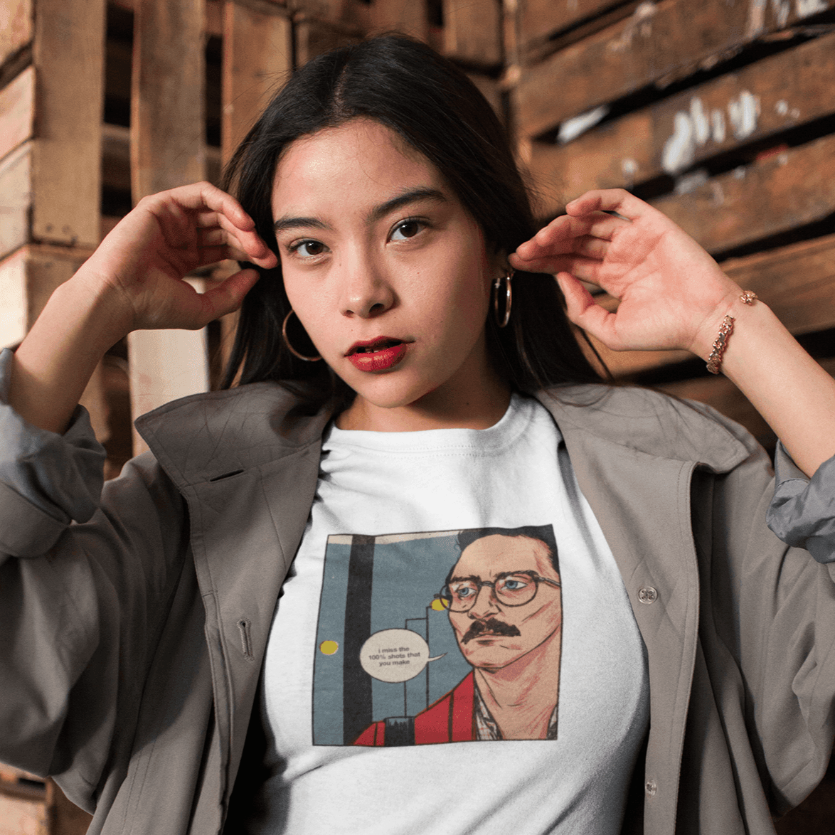 Personalized Graphic Printed T-Shirt with your Own text - Melancholy - Gift Lift