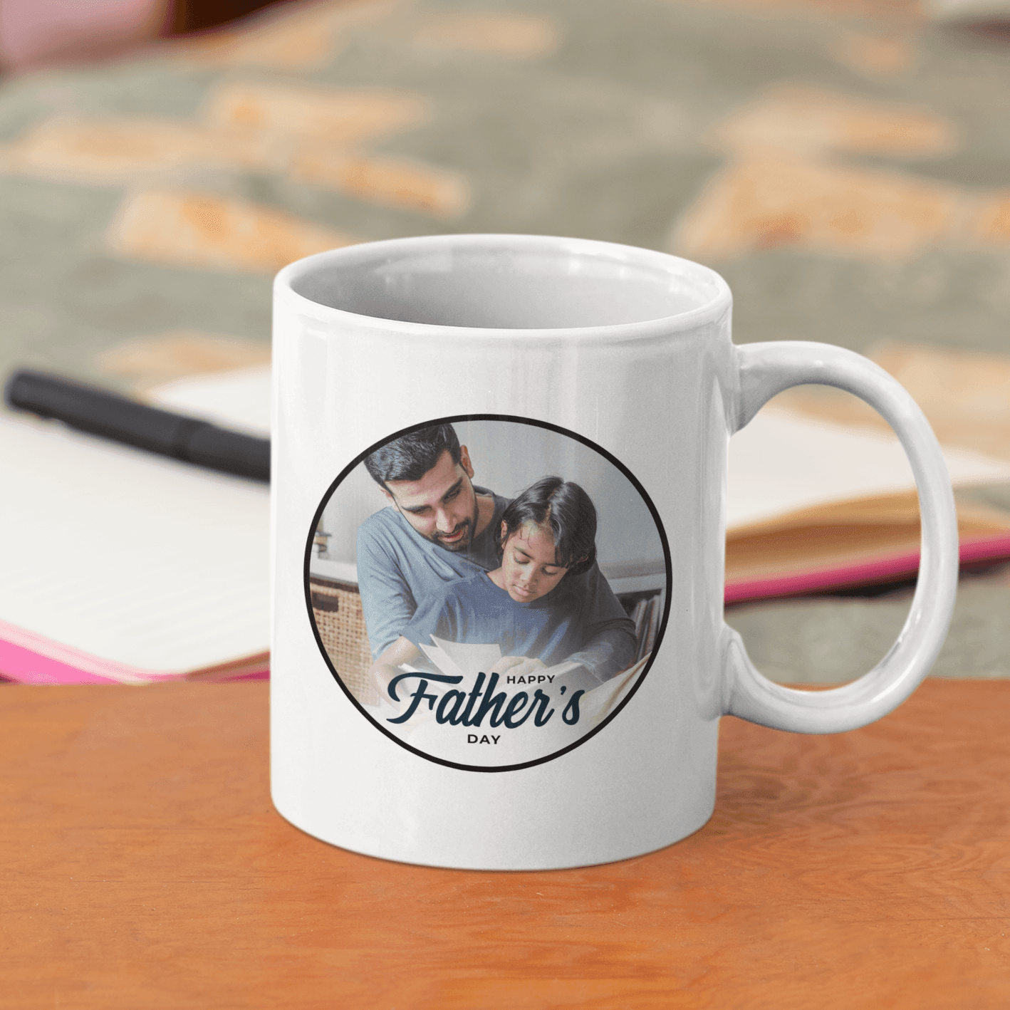 Personalized Happy Father's Day Art Coffee mug - Gift Lift