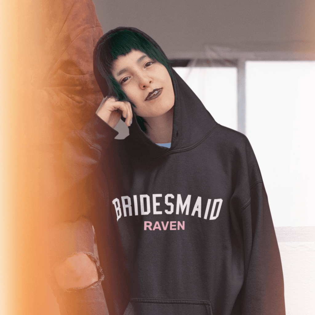 Personalized Hoodie for Brides | Bridesmaid Curved | For Wedding Season - Gift Lift
