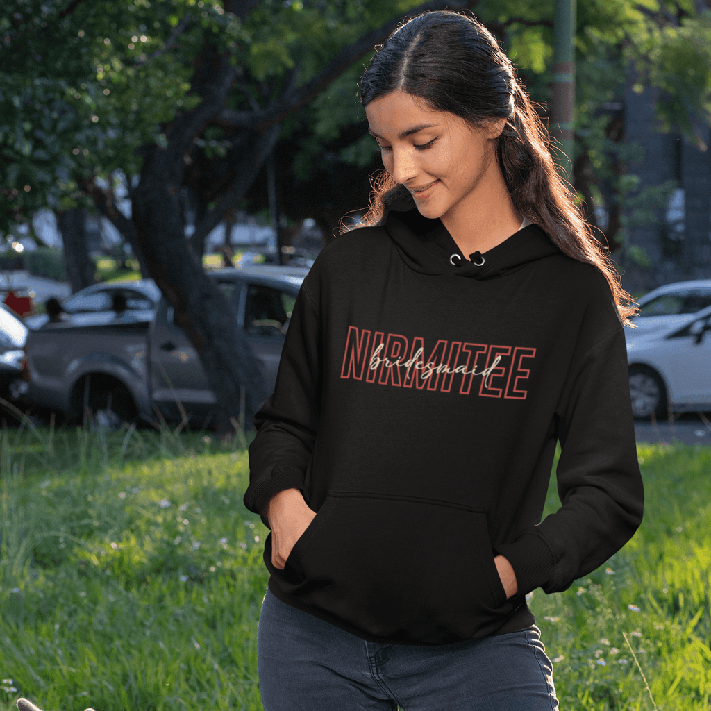Personalized Hoodie for Brides | Bridesmaid Typography | For Wedding Season - Gift Lift