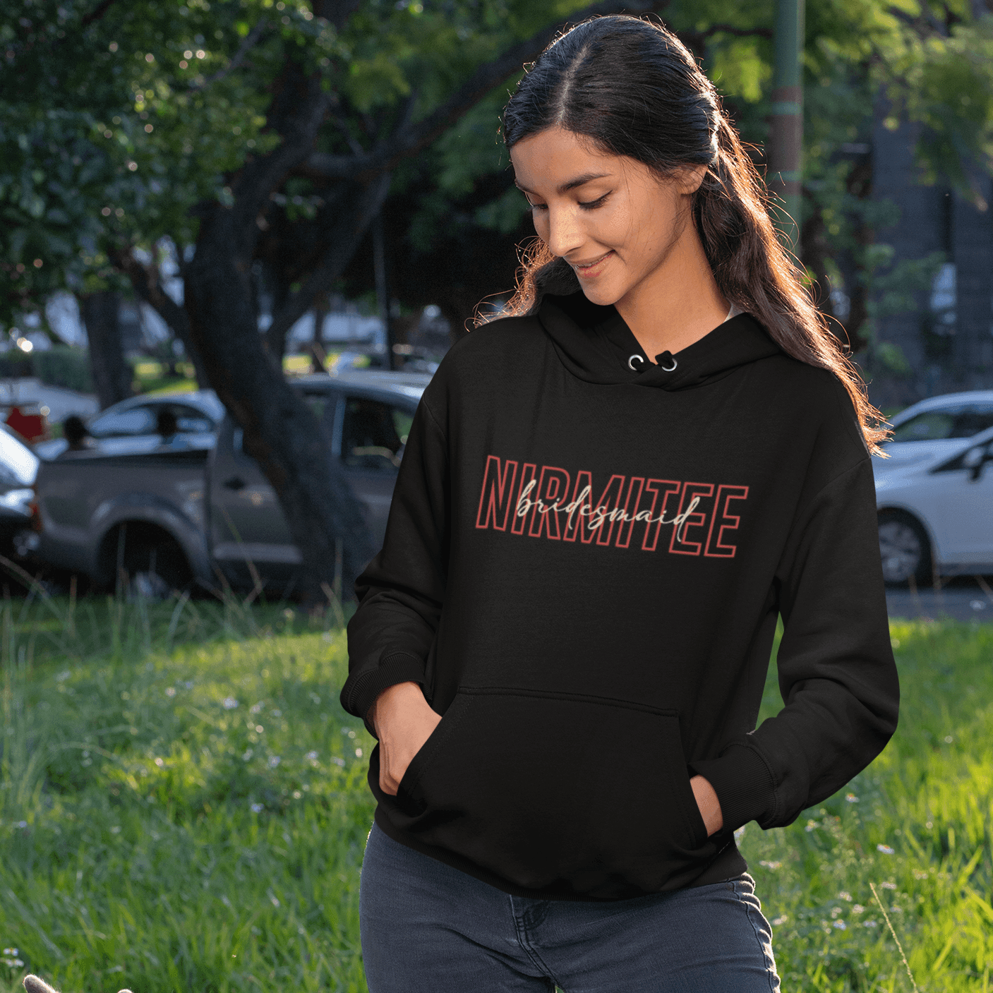 Personalized Hoodie for Brides | Bridesmaid Typography | For Wedding Season - Gift Lift