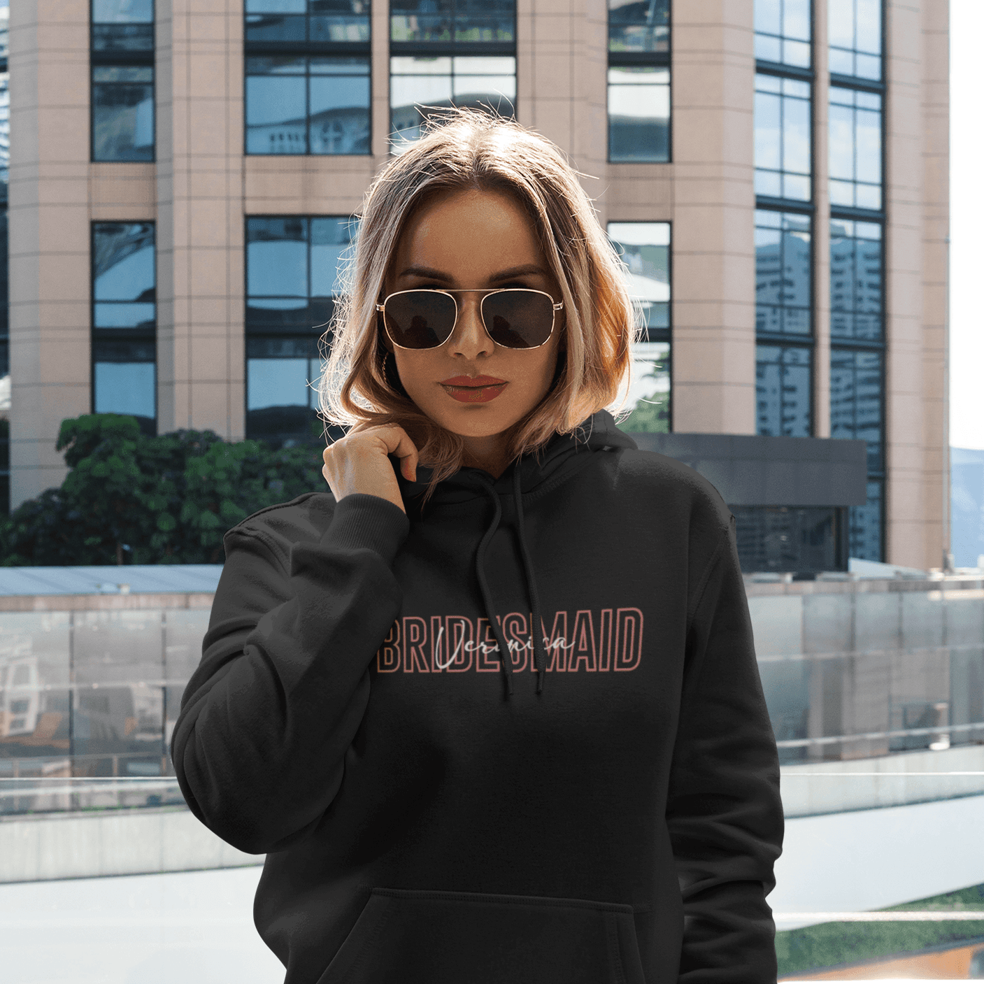 Personalized Hoodie for Brides | Bridesmaid Typography | For Wedding Season - Gift Lift