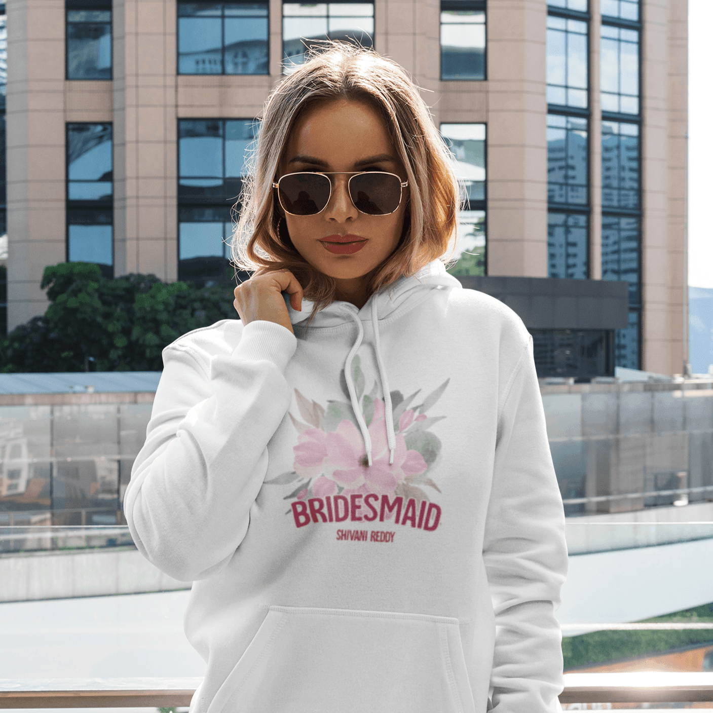 Personalized Hoodie for Bridesmaids | Bridesmaid Graphic Print | For Wedding Season - Gift Lift
