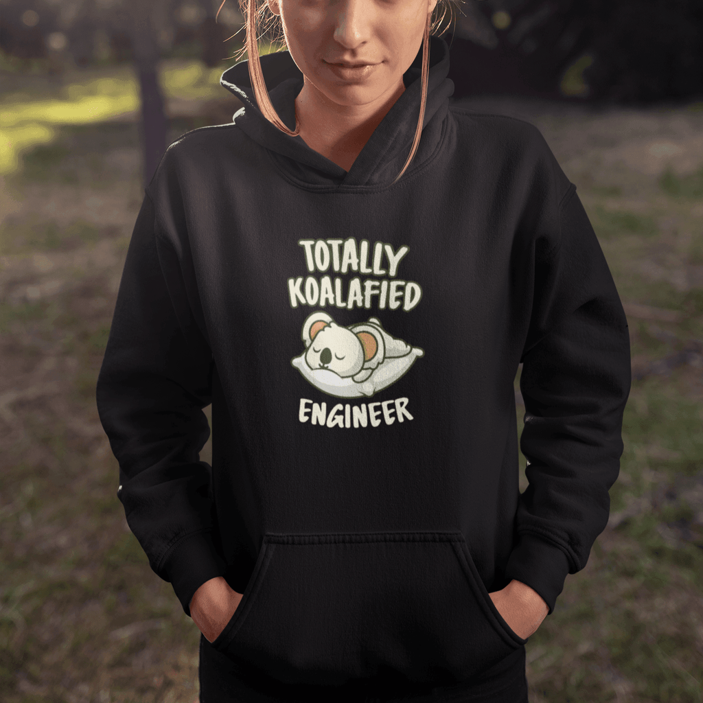 Personalized Hoodie for Engineers | Totally Koalafied Printed - Gift Lift