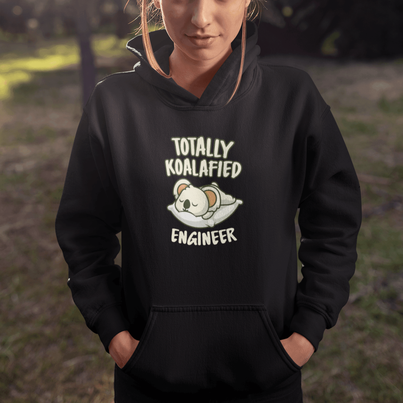Personalized Hoodie for Engineers | Totally Koalafied Printed - Gift Lift