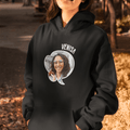 Personalized Hoodie For Her | with her Name & Picture on a Chat bubble - Gift Lift