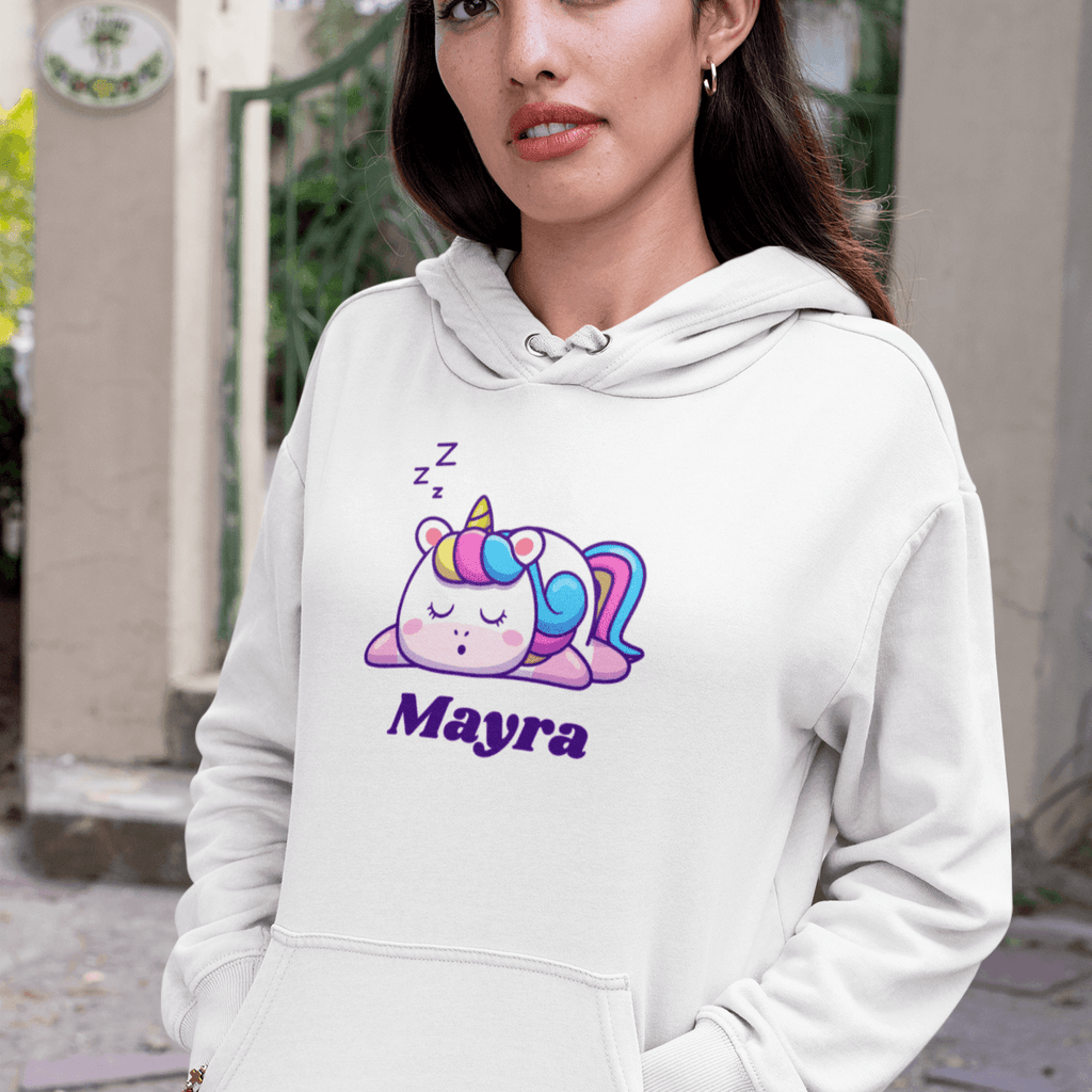 Personalized Hoodie with Sleepy Unicorn Art - Gift Lift