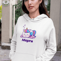 Personalized Hoodie with Sleepy Unicorn Art - Gift Lift