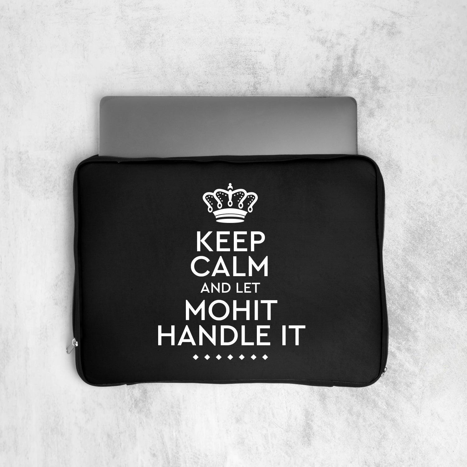Personalized Keep Calm Art Laptop Sleeve - Gift Lift